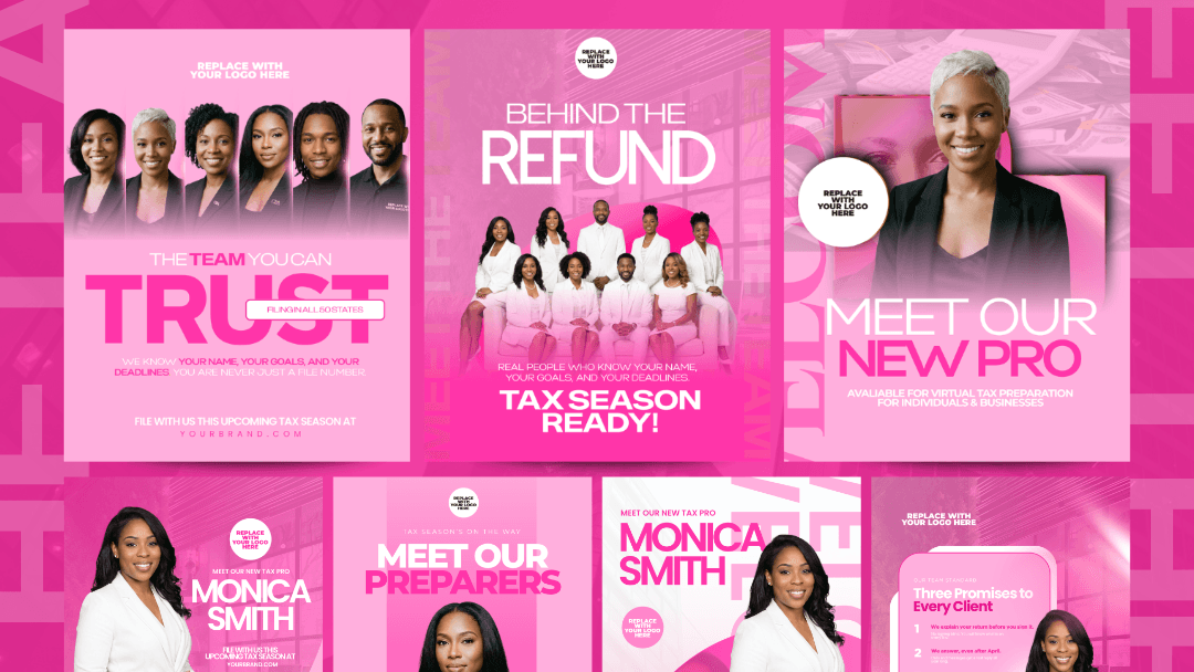 Welcome to the Tax Team Templates | Pink Edition