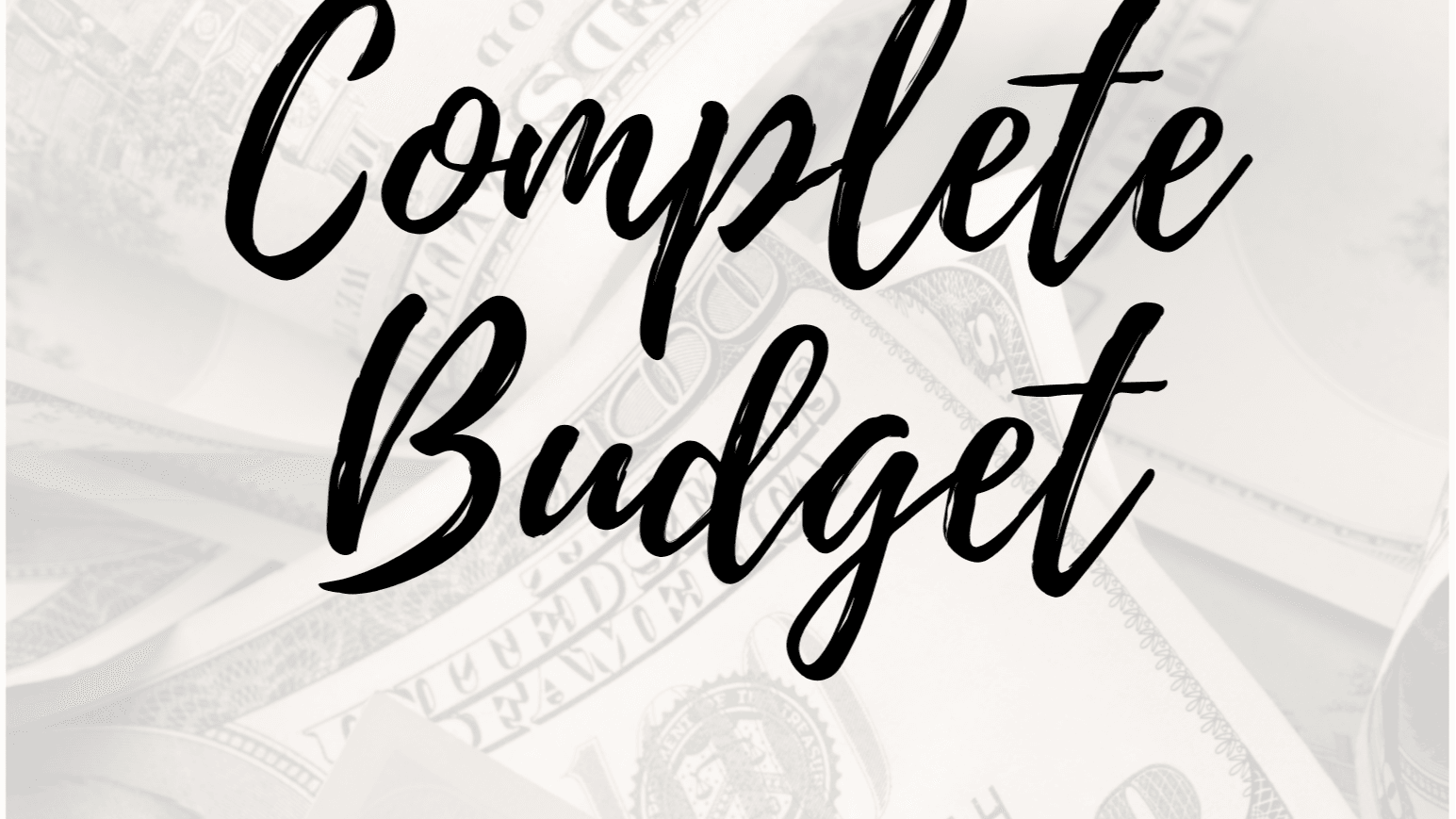 Get My Complete Budget Planner Now!