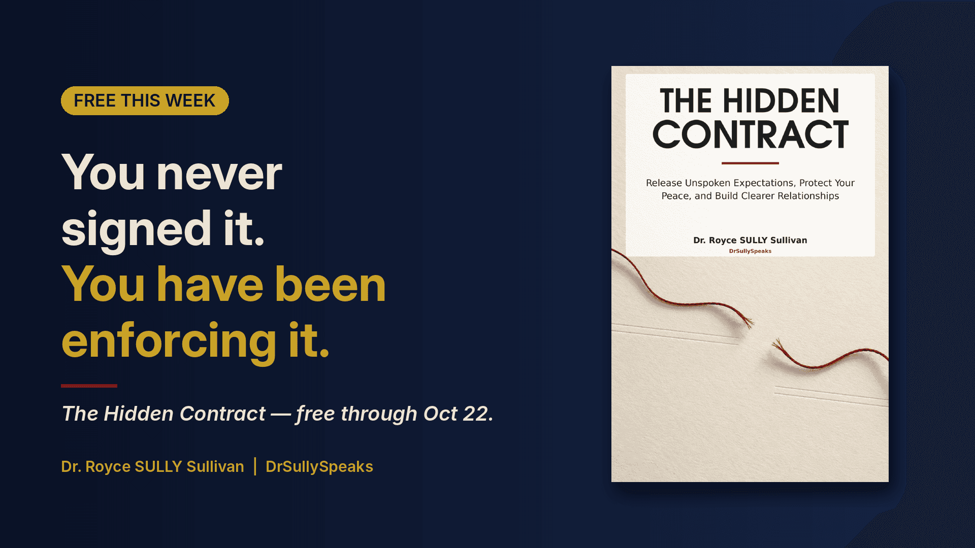 The Hidden Contract: Free Through Oct 22