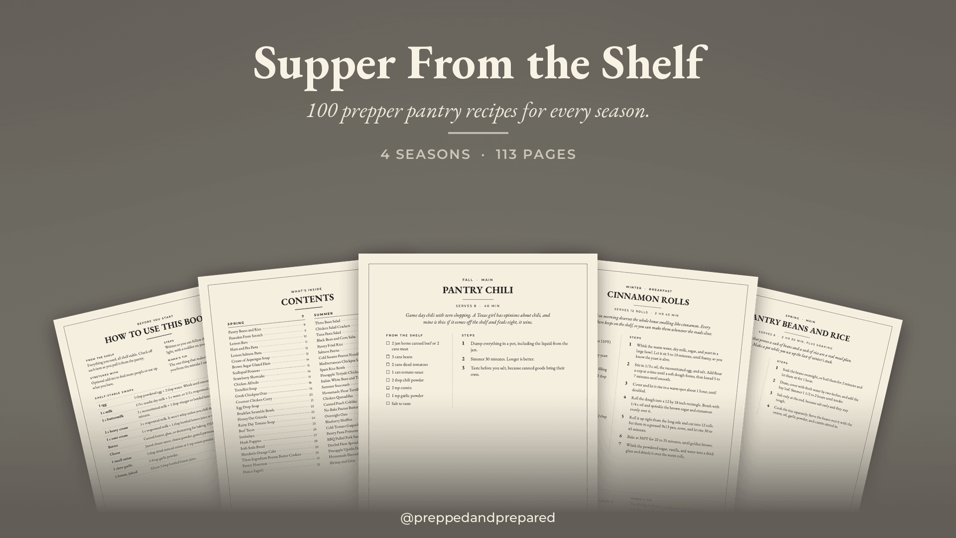 Supper from the Shelf
