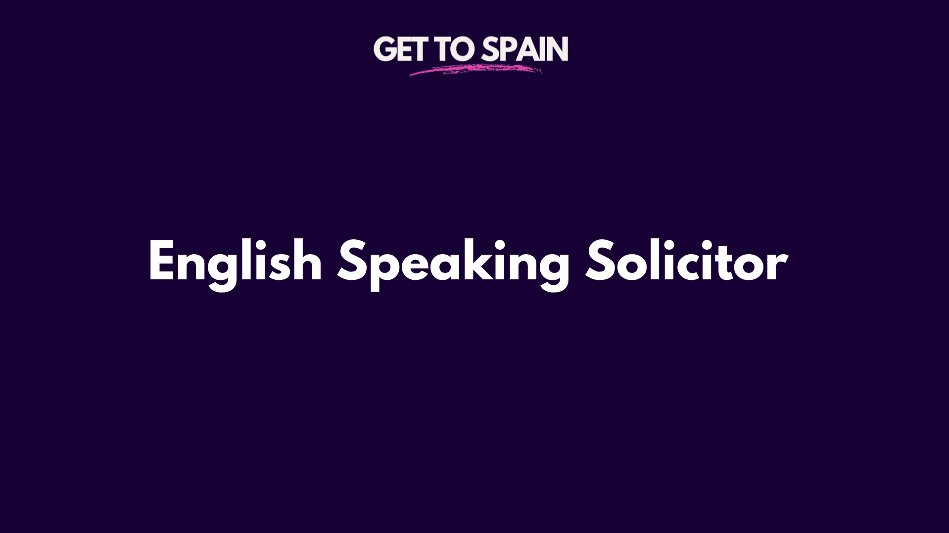 English Speaking Solicitor 