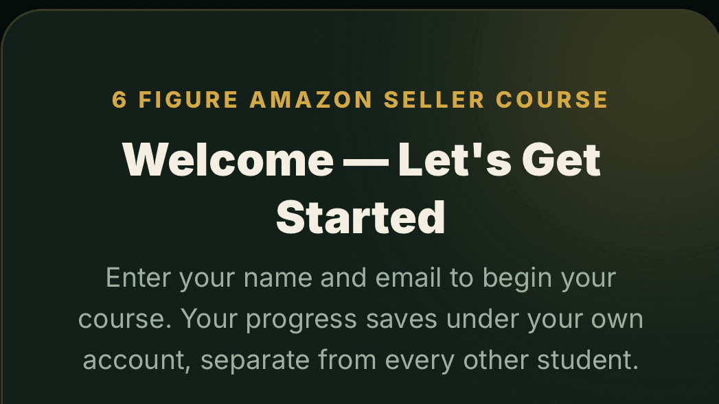 6 Figure Amazon Course + Community Mentorship 💰