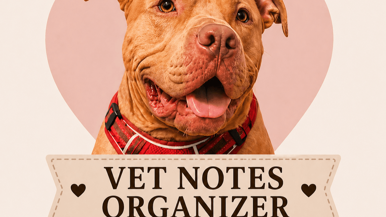 Pet Vet Notes Organizer
