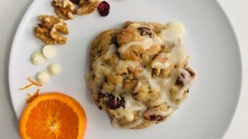 Bakery Style Cranberry Orange Cookie Recipe