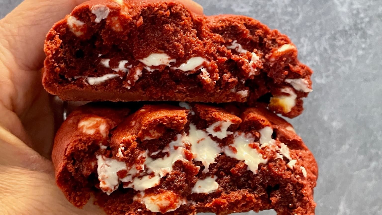 Bakery Style Red Velvet Cookie