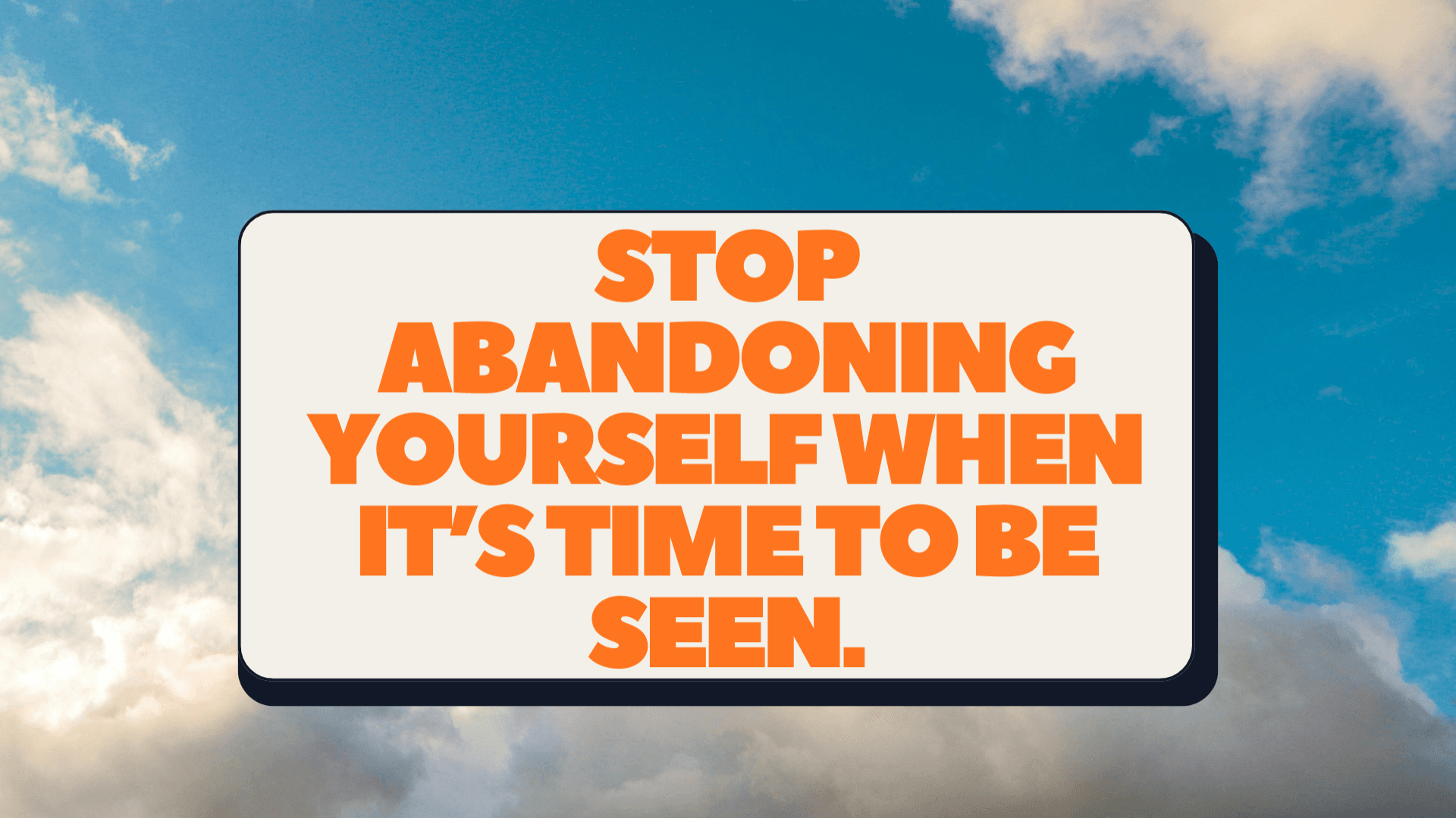 VISIBILITY RESET: Rewire the Fear of Being Seen