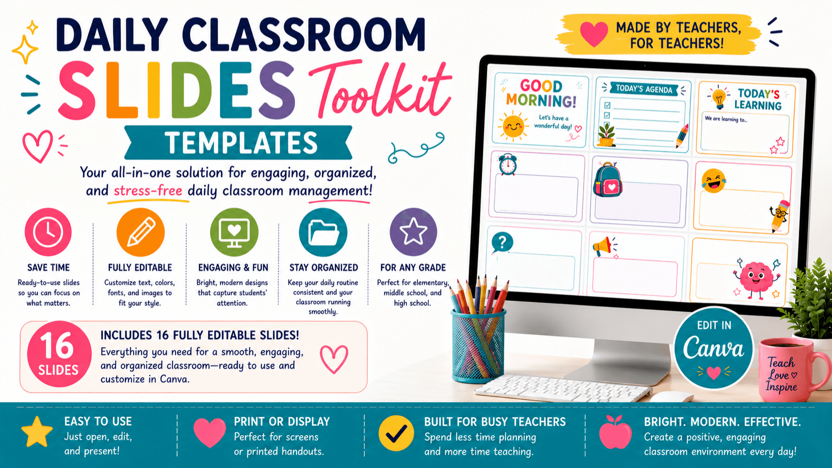 Daily Classroom Slides Template