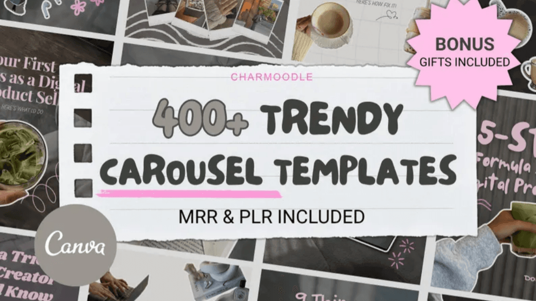 SAVE $20! - 400+ Carousel Templates (MRR) 