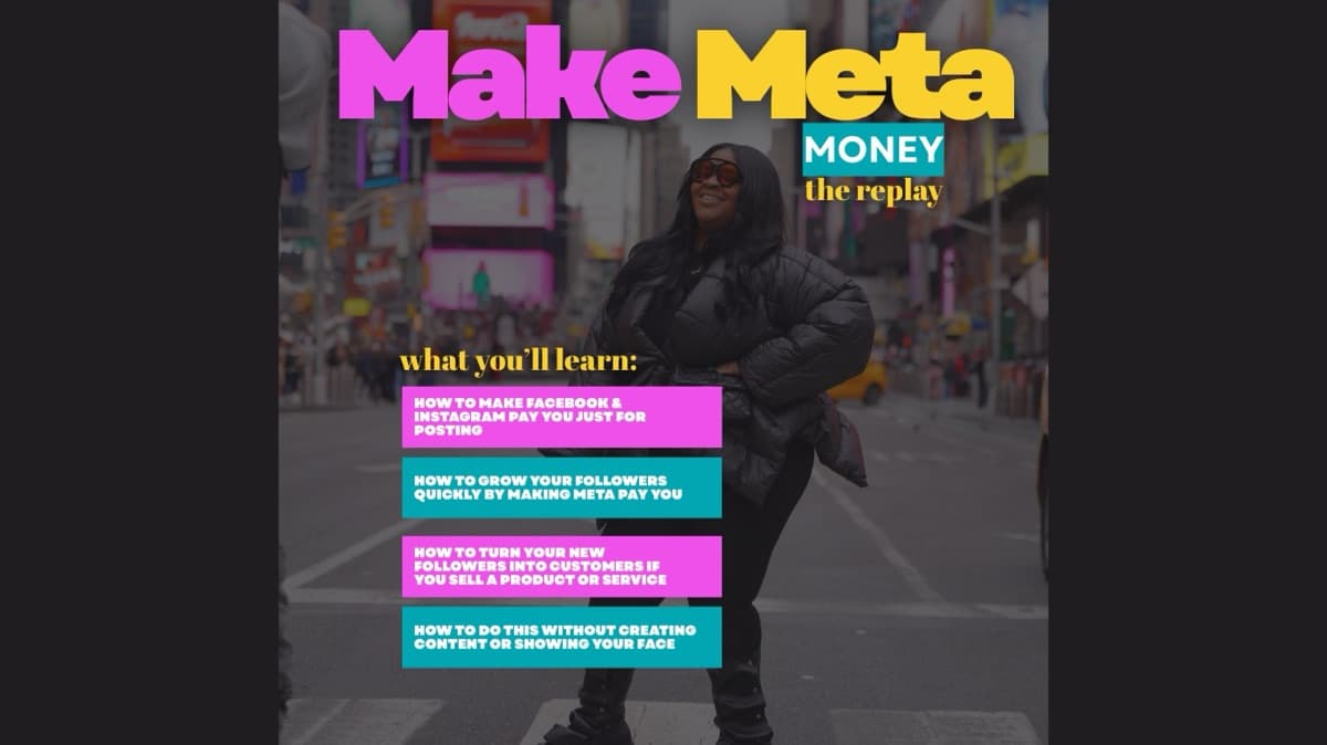 Get My Meta Money Class Replay Now!