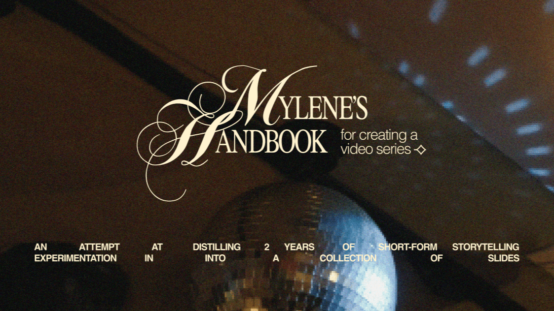 mylene's series creation handbook ⟢