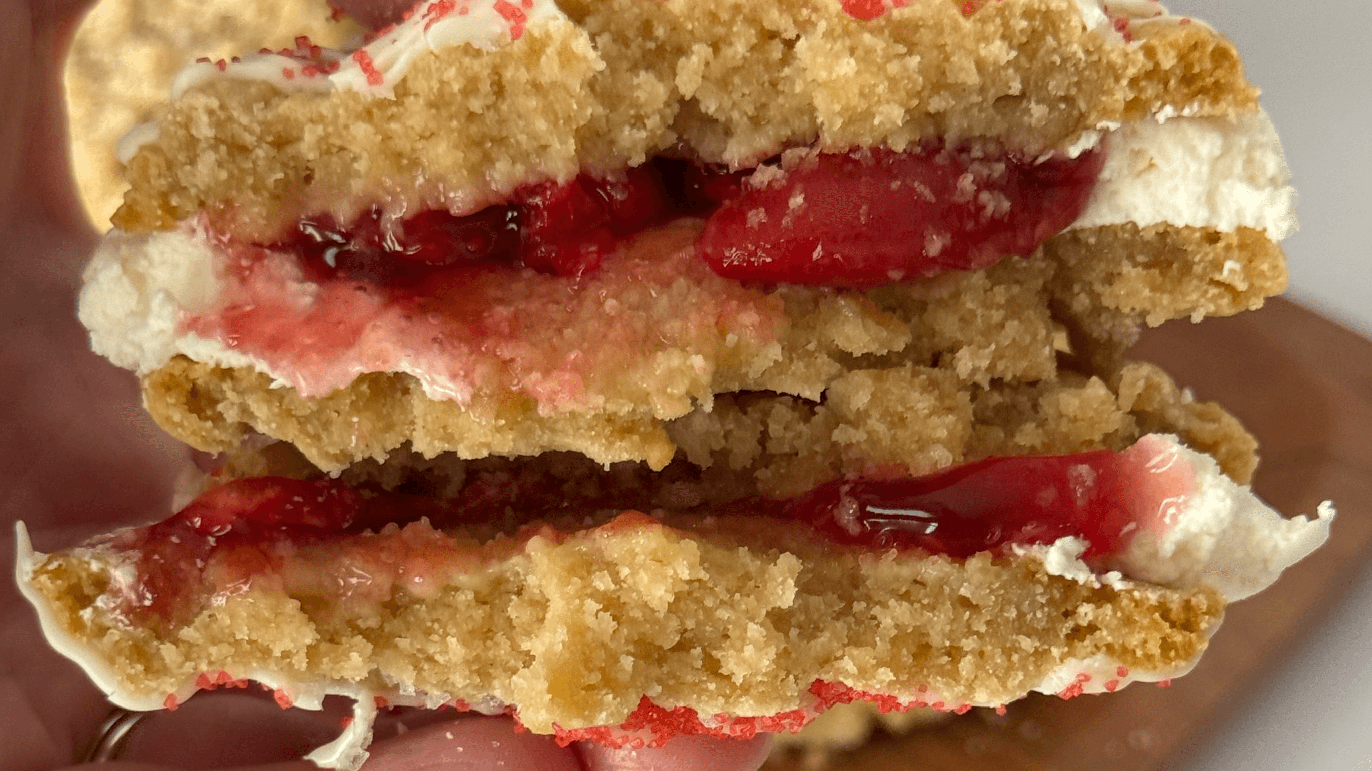 Sweet Cherry Pie Cookie Sandwich