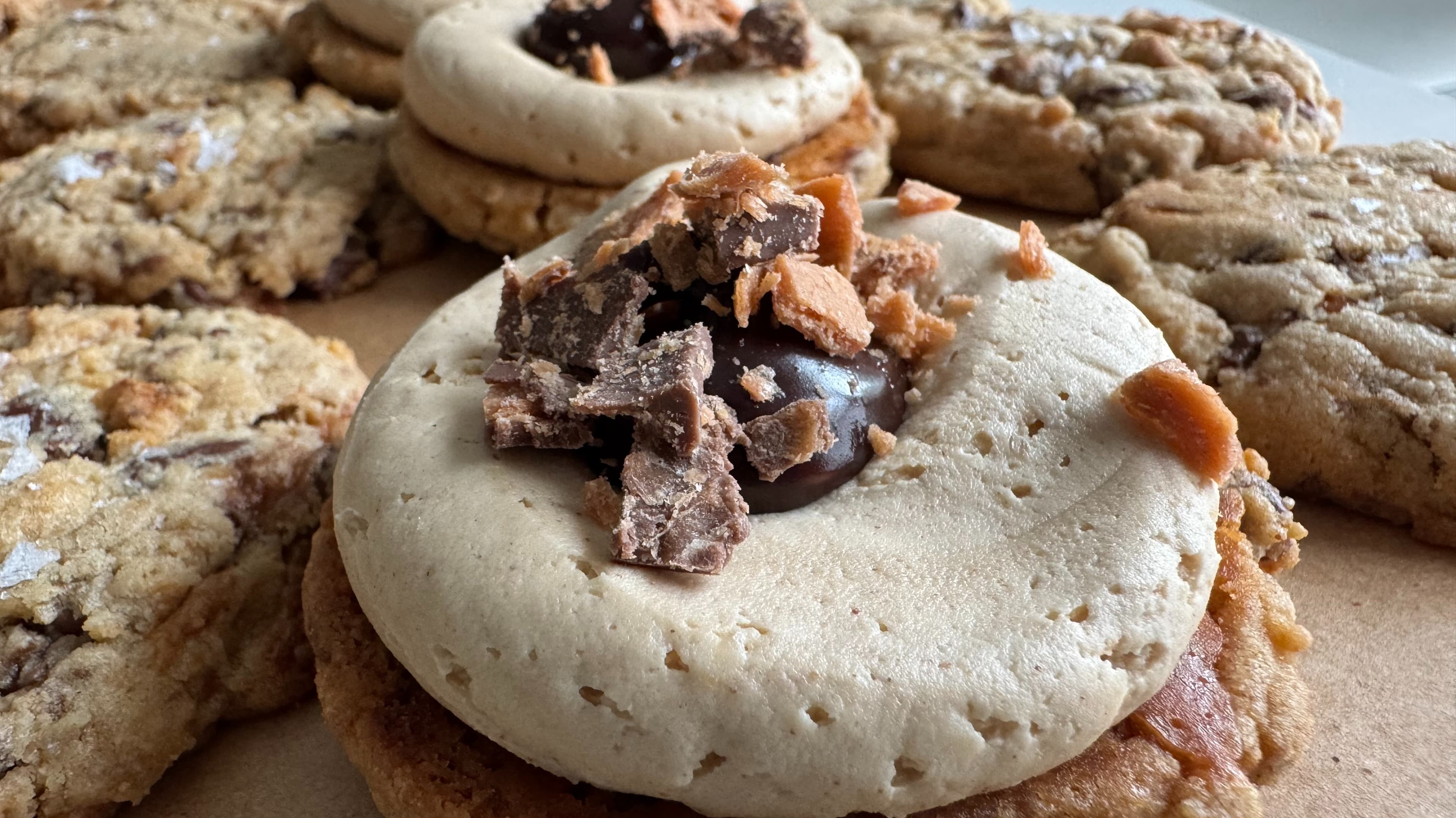 Butterfinger Cookie Sandwich