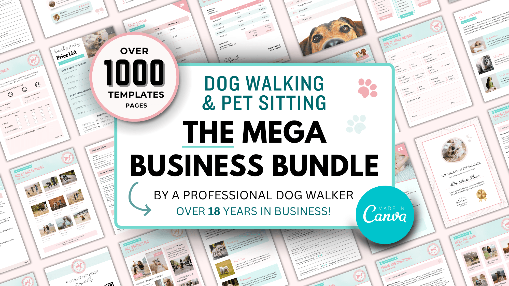 Get The MEGA Dog Walking and Pet Sitting Bundle!