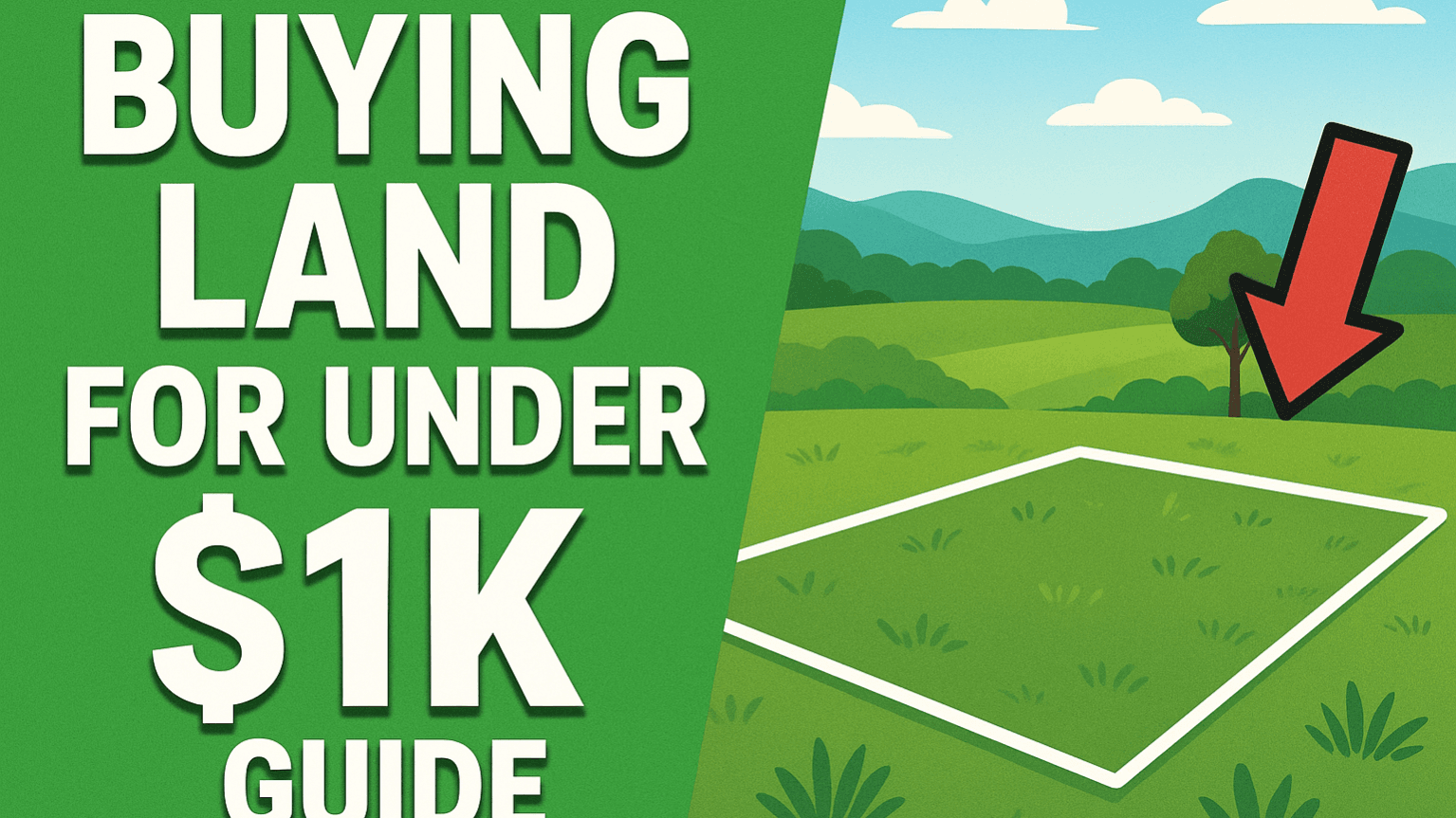 Buying Land For Under $1K Guide