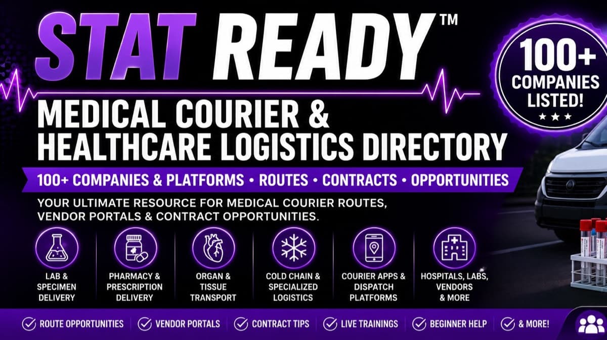 💉 The Ultimate Medical Courier & Healthcare List
