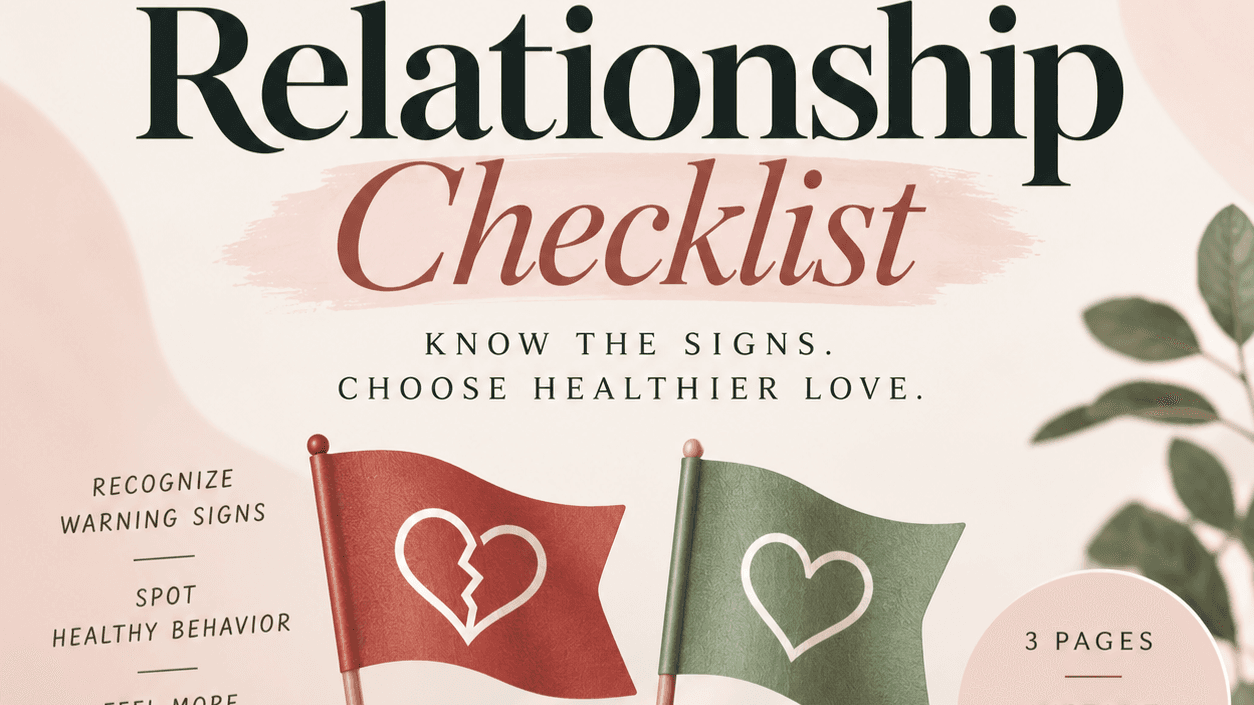 Red Flags & Green Flags Relationship Checklist