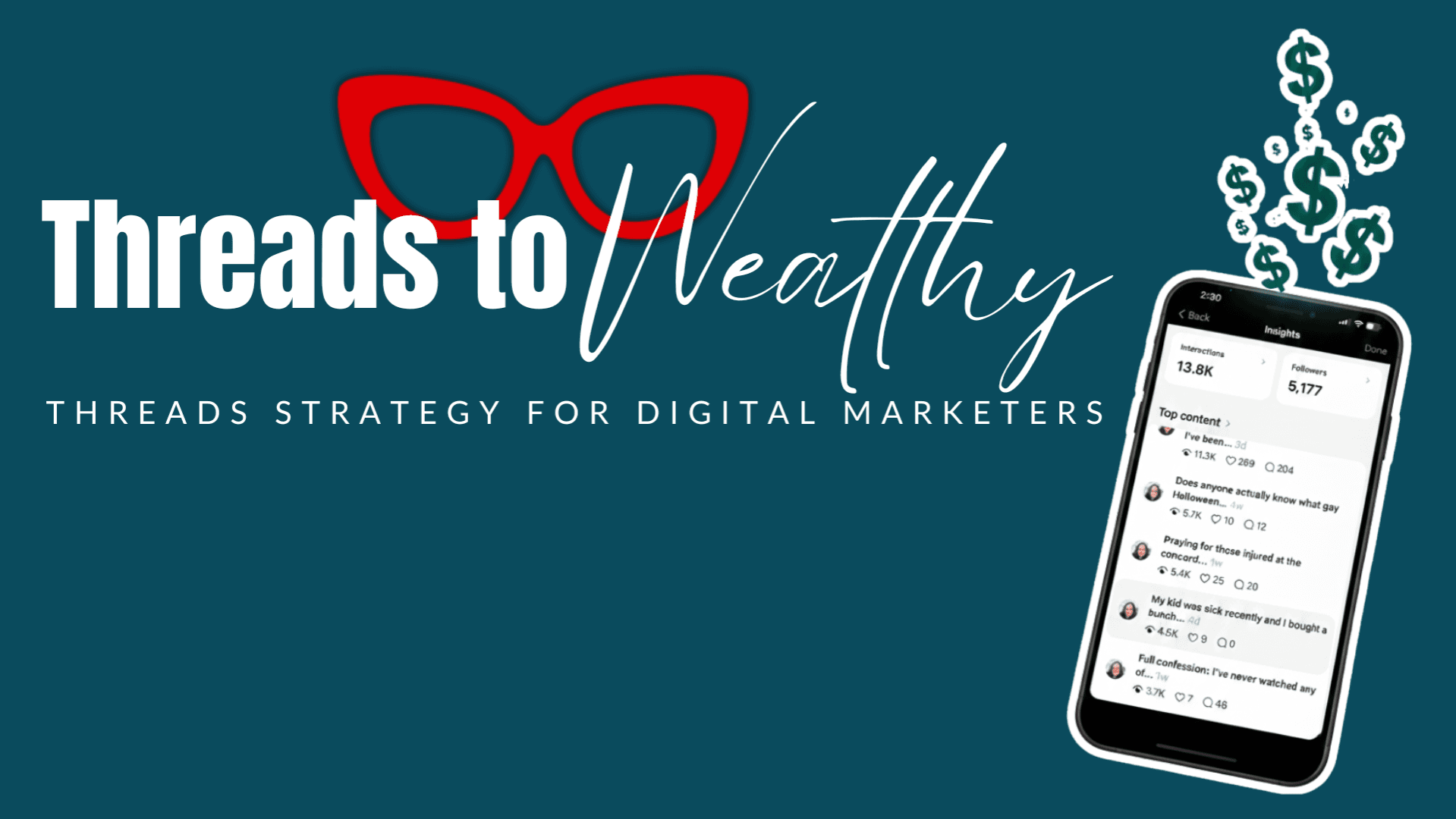 Threads to Wealthy & Digital Wealth Method Bundle