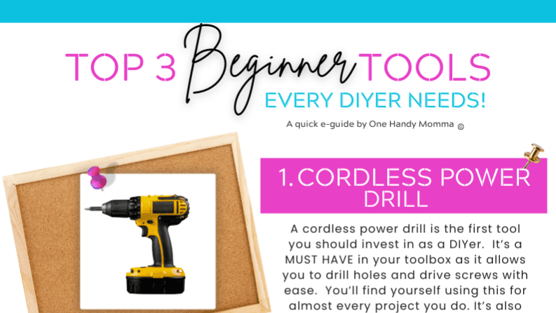  3 Beginner Tools Every DIYer Needs!