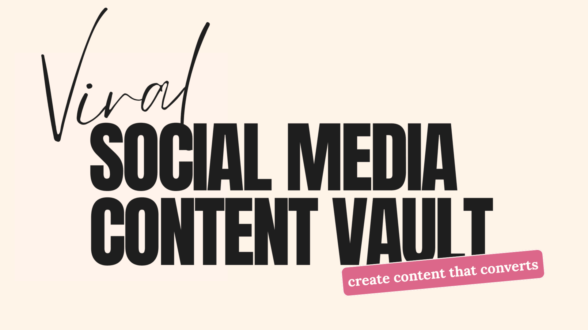 Viral Social Media Content Vault