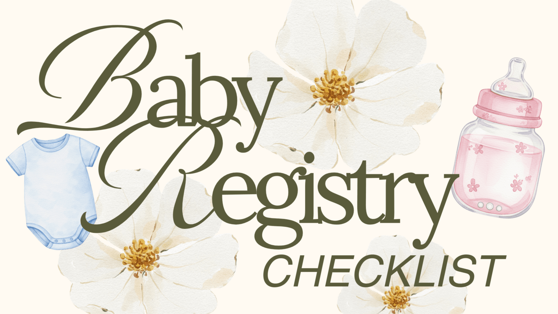 Baby Registry Checklist 🧸