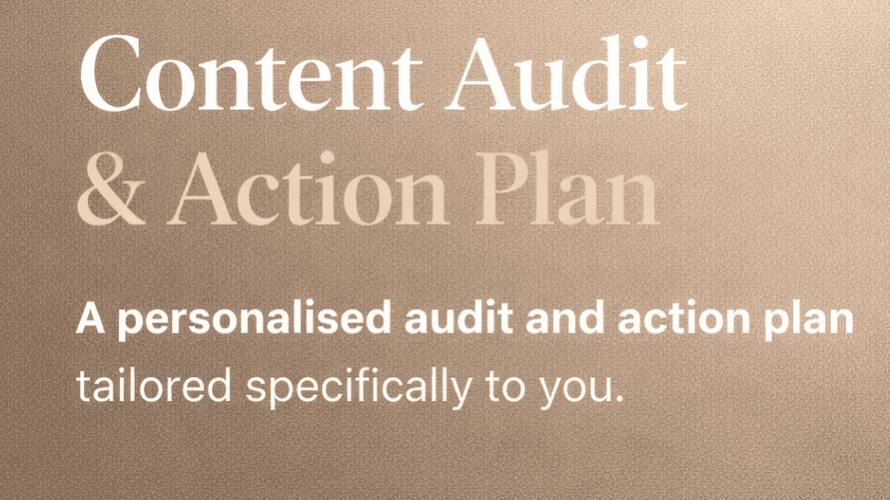 Content Audit & Action Plan