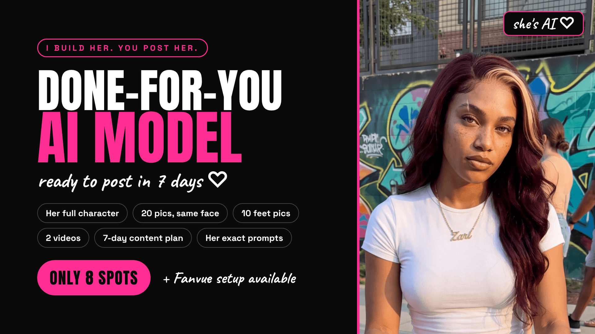 Done-For-You AI Model: Ready to Post in 7 Days