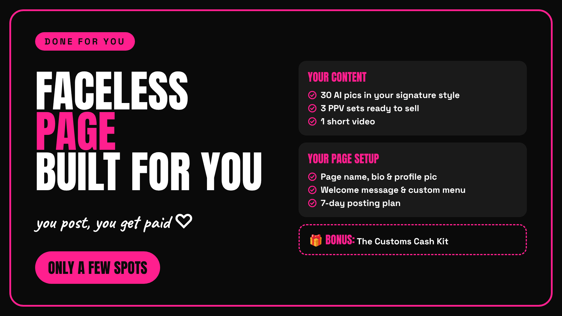 Done-For-You Faceless Page 