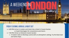 FREE London Weekend Itinerary