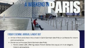 FREE Paris Weekend Itinerary