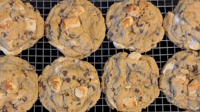 Campfire S'mores Cookies