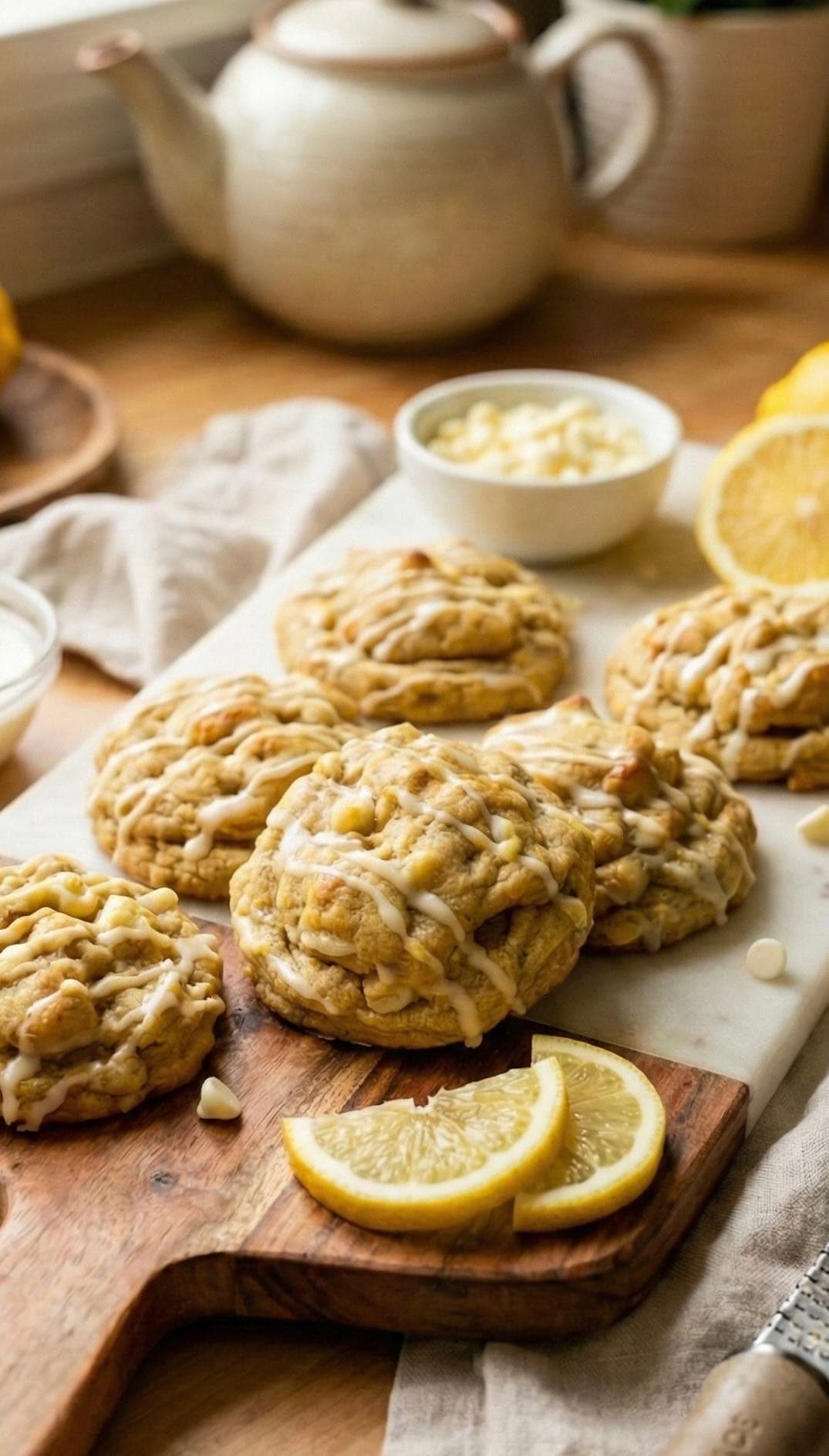 White Chocolate Lemon Cookies