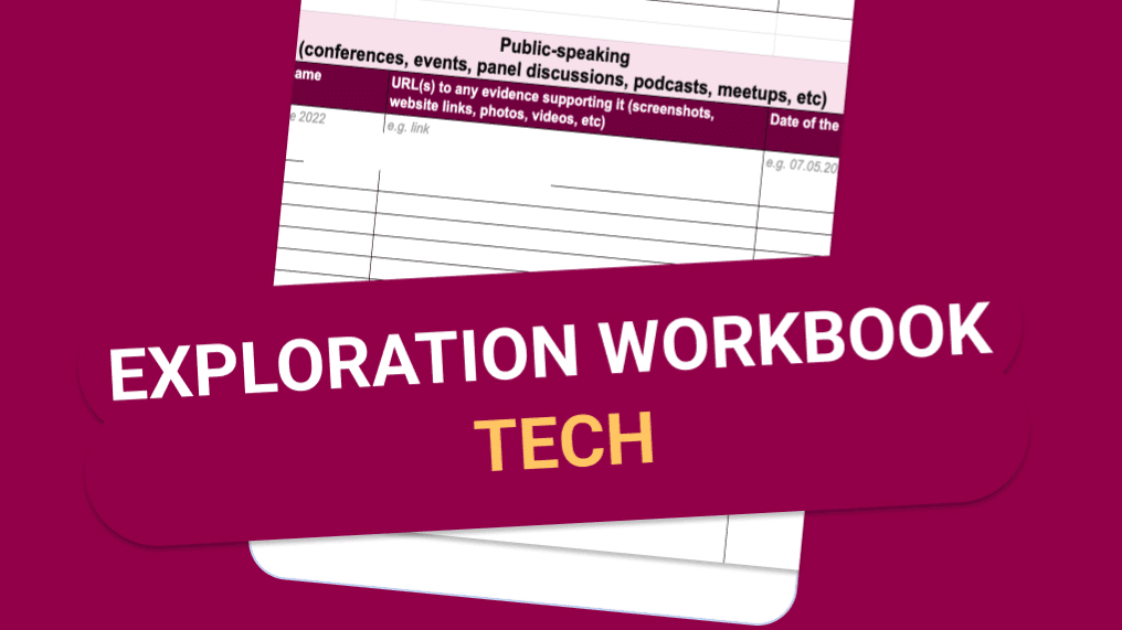 TECH route: free exploration workbook