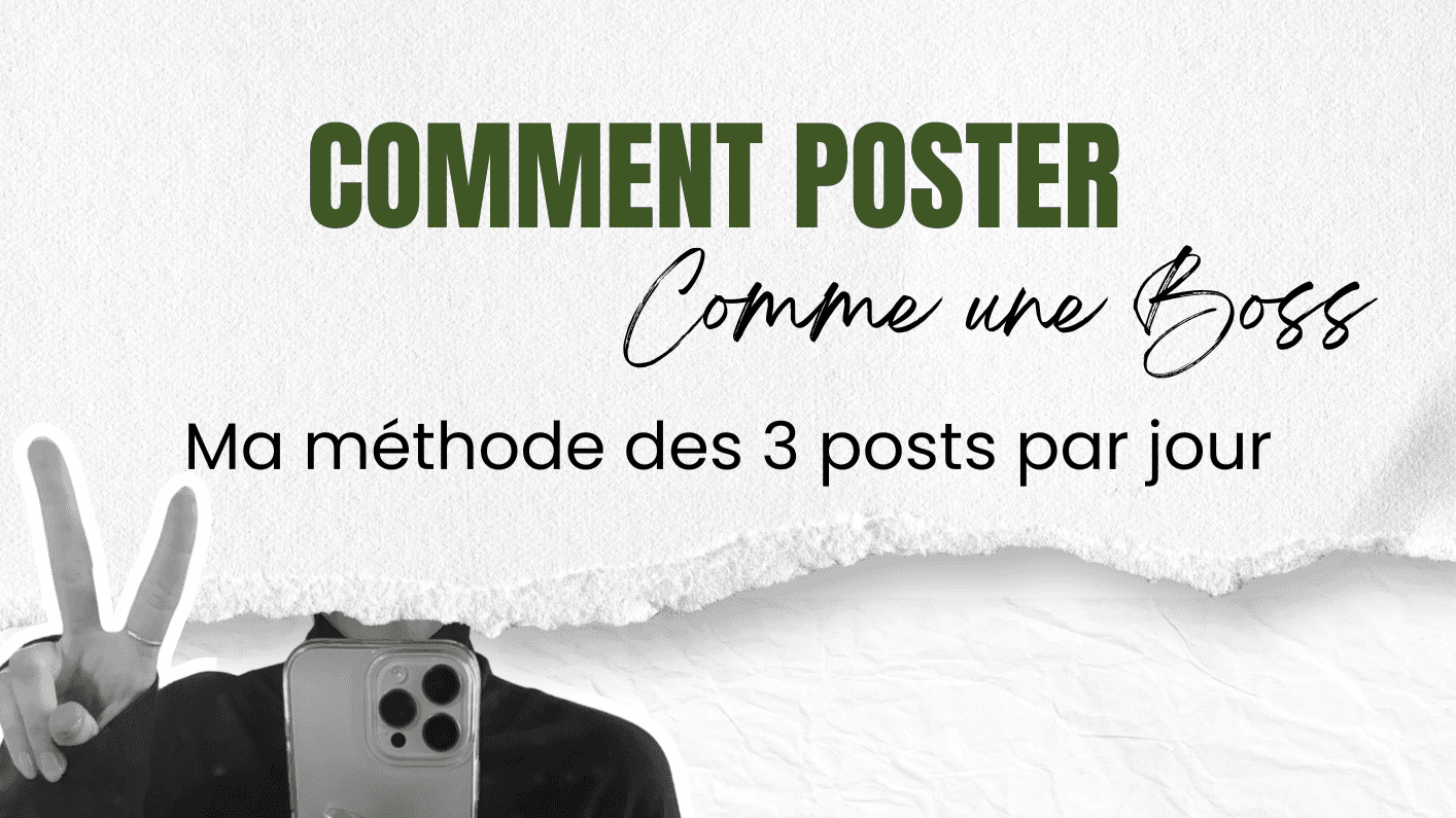 COMMENT POSTER Comme une Boss