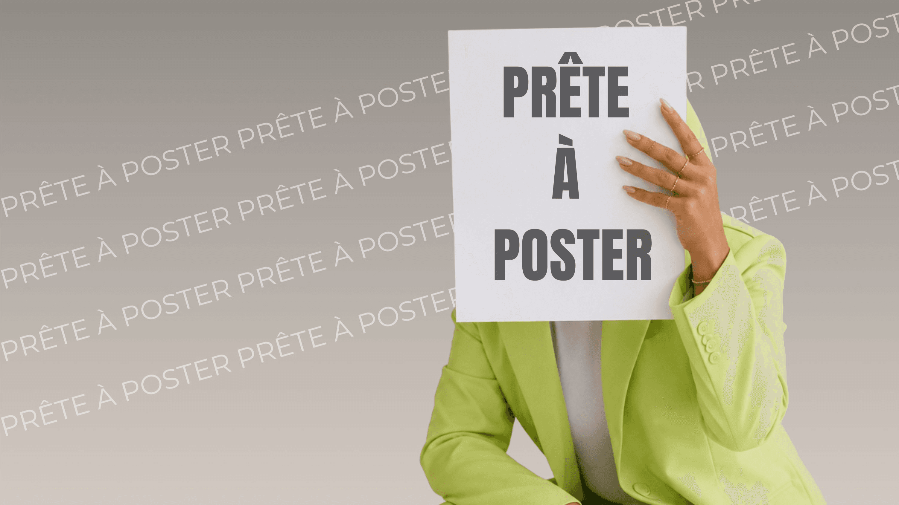 Prête à poster !
