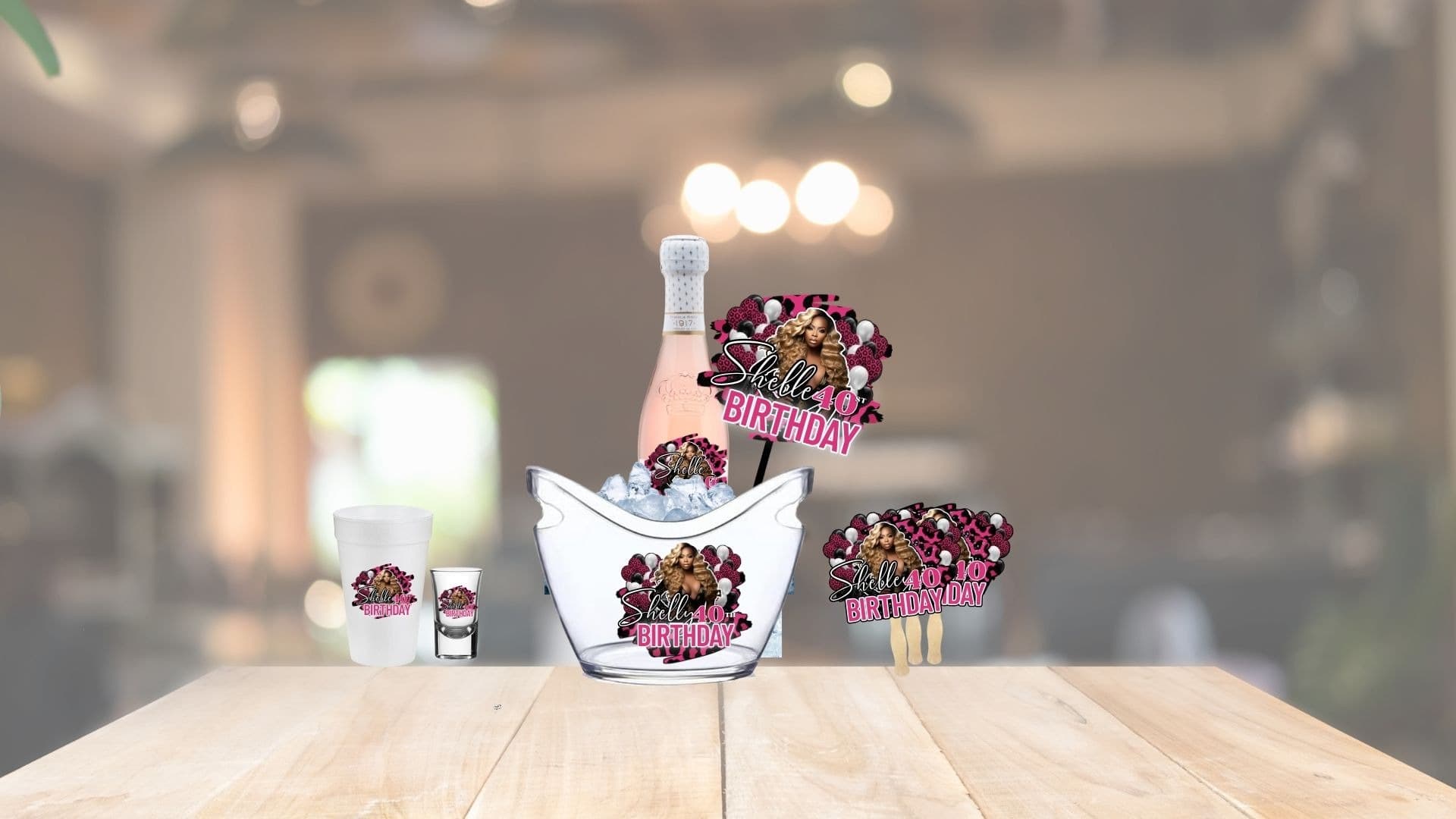 Editable Party Bucket Items Templates
