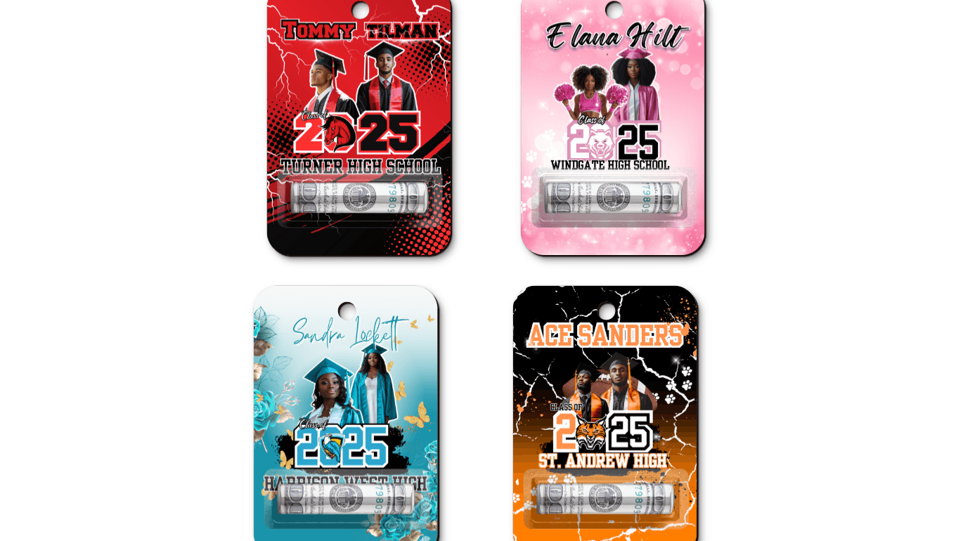 Editable 4pc Money Card Holder Templates