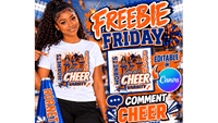 FREE Editable Cheerleading T-Shirt Template