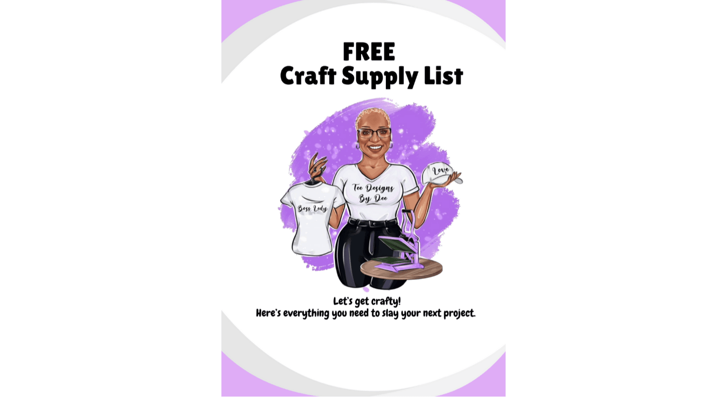 FREE Craft Supply List