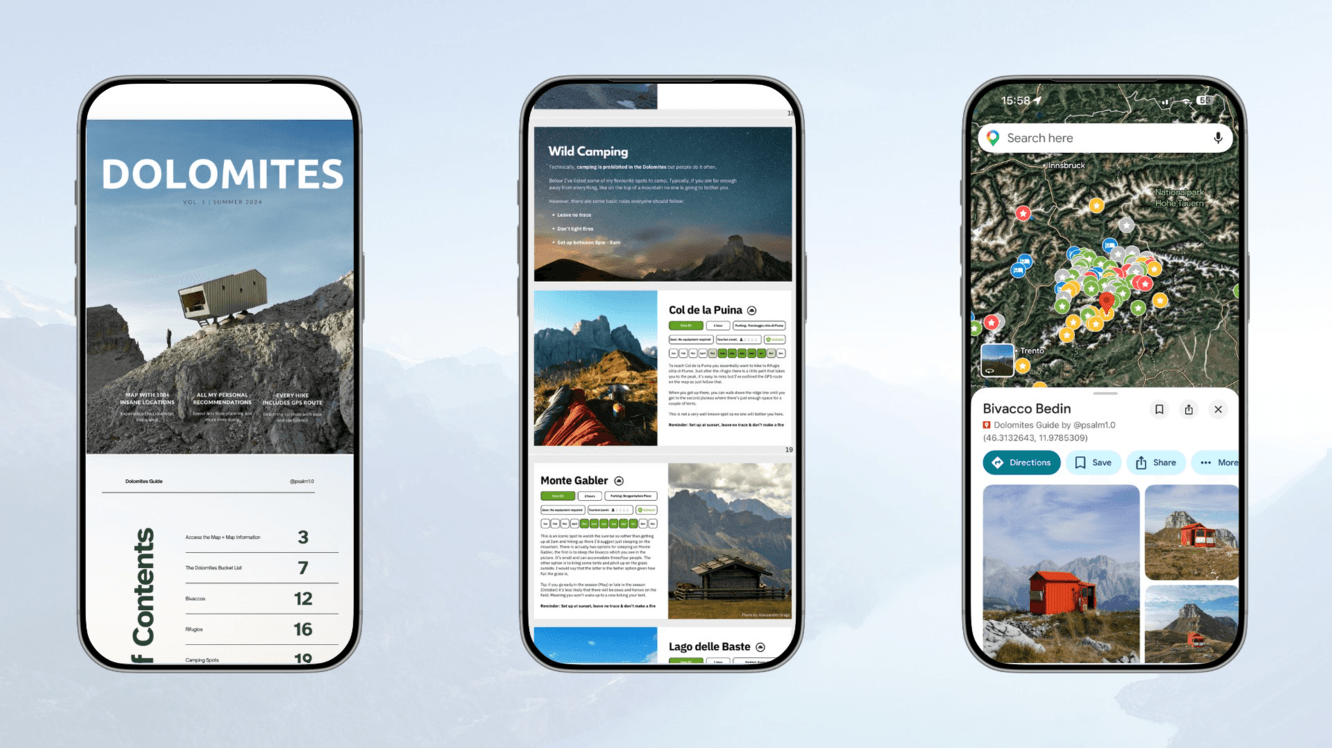 Dolomites Map 🇮🇹