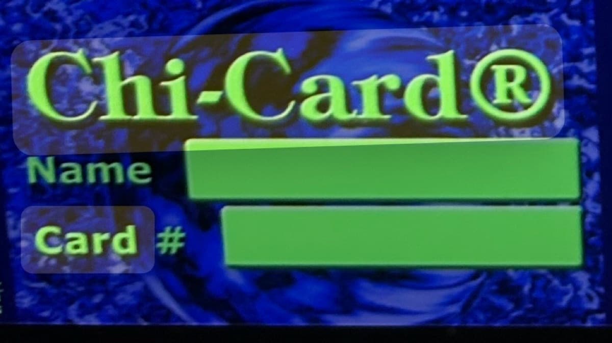 One month chi card 
