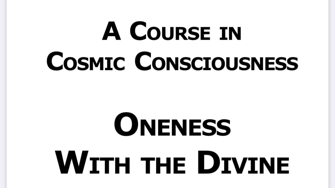 Course in Cosmic Consciousness - Karl Welz - Free