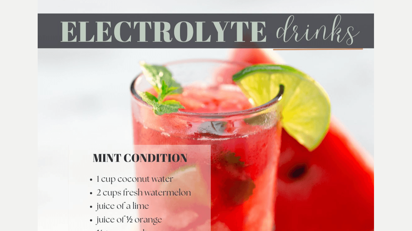 Get My Electrolyte Recipes Now!
