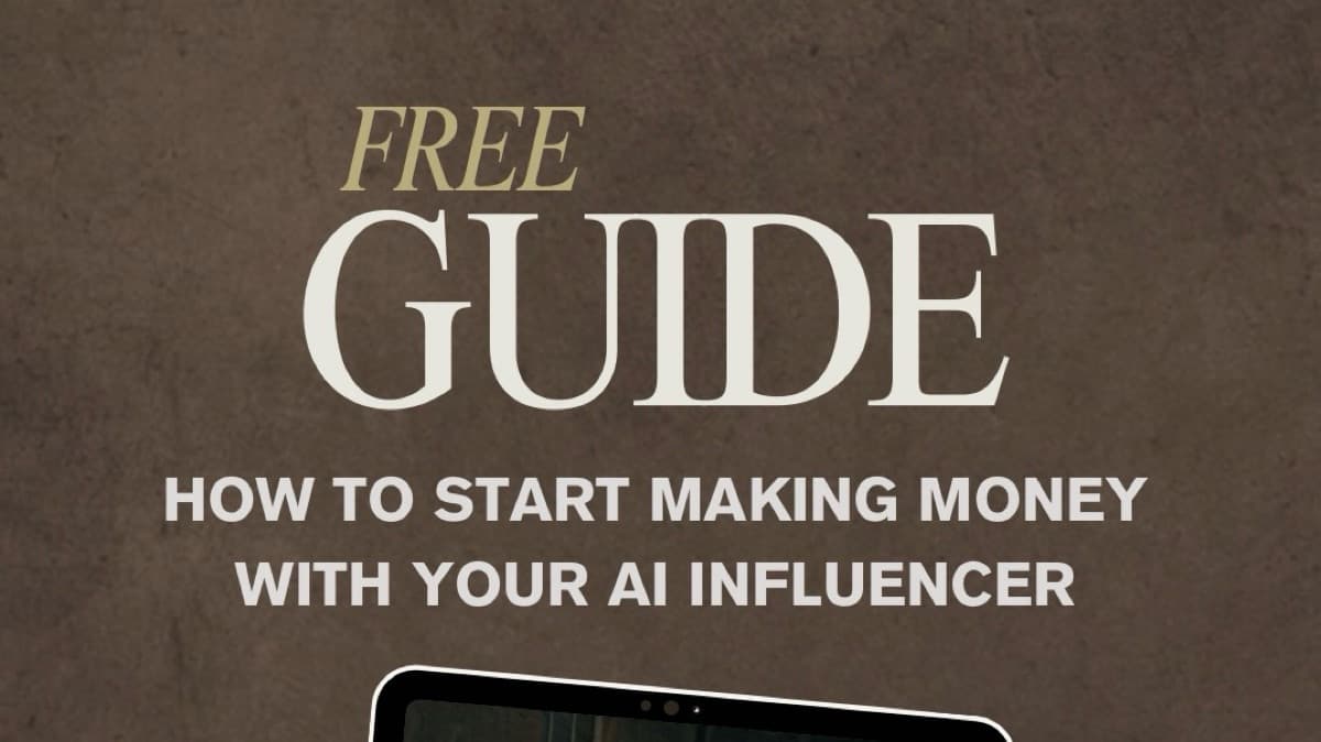 HOW TO START EARNING WITH YOUR AI INFLUENCER