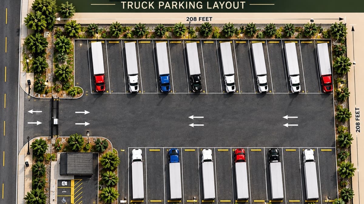 Truck Parking Lot Layout