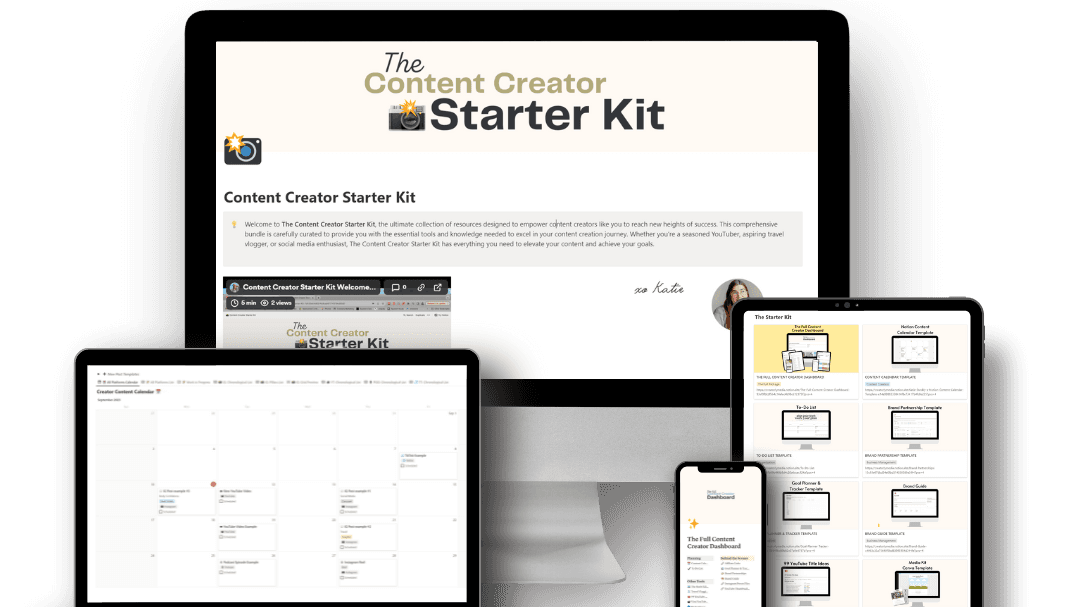 Content Creator Starter Kit