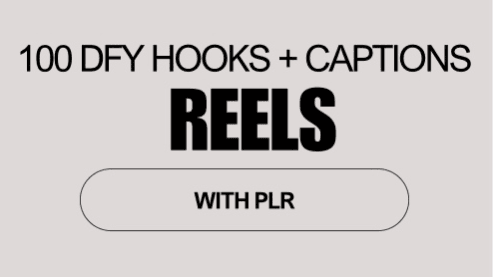 100 Ready made Hooks & Captions for your ads