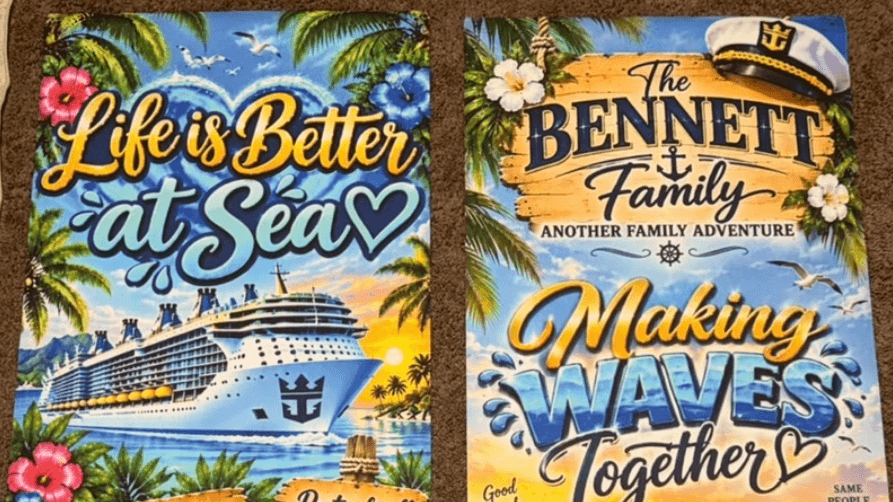 Custom Cruise Door Banner