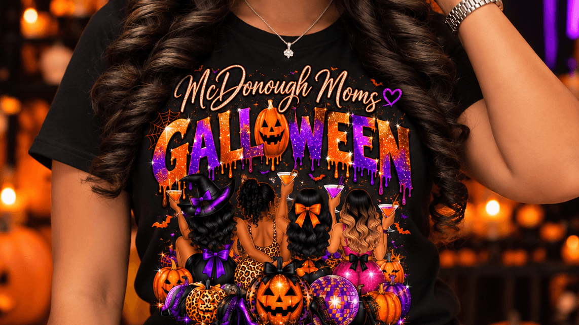 McDonough Moms Galloween Tee 🎃👻💕