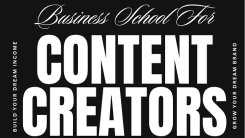 Business School For Content Creators