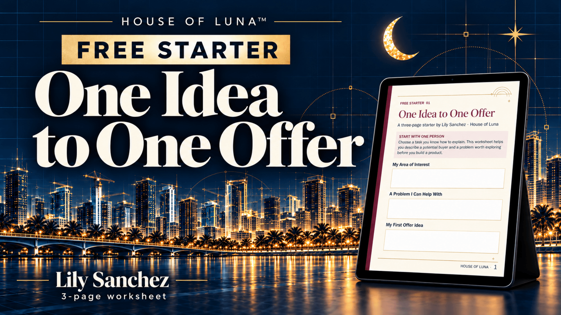 One Idea to One Offer | Starter Kit